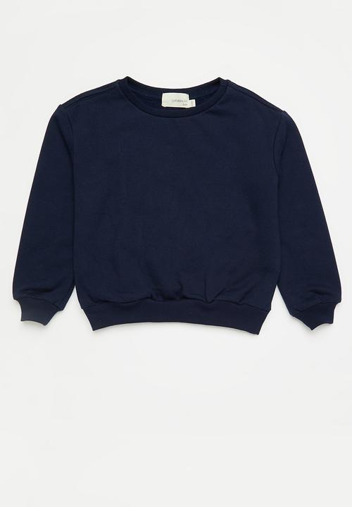 Superbalist - Boys 2 pk sweat top - navy/grey melange