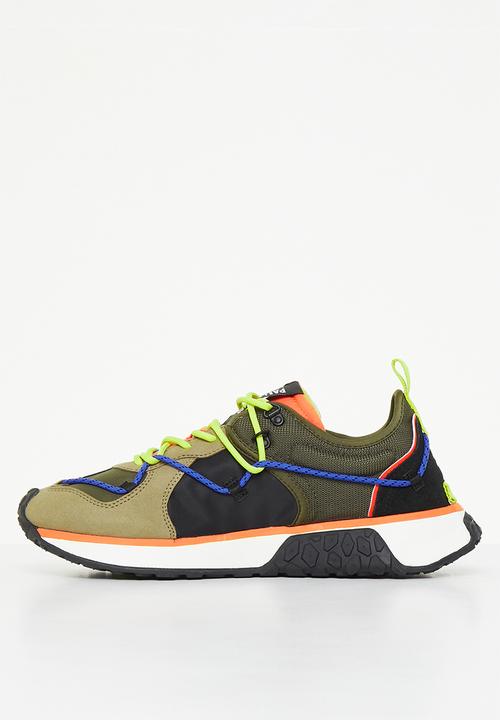 Palladium - Troop runner lace it - olive night & fire cracker