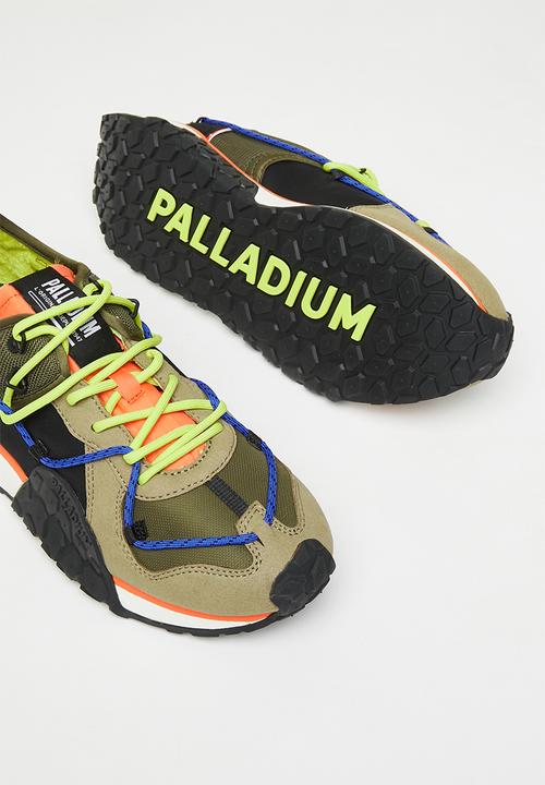 Palladium - Troop runner lace it - olive night & fire cracker
