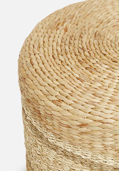 Sixth Floor - Seagrass ottoman - natural