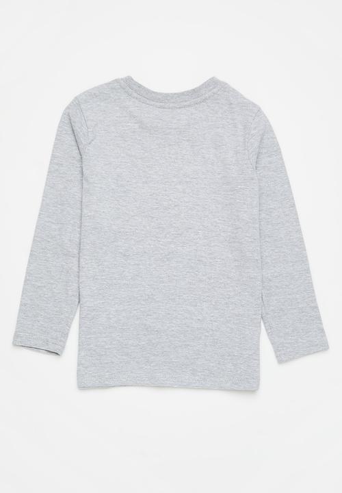 Superbalist - 3 pack long sleeve tee - fatigue/grey mel/black