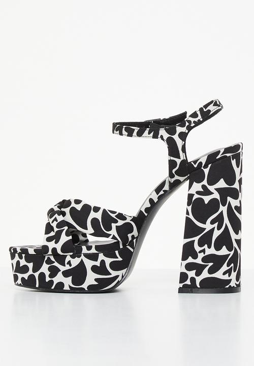 Superbalist - Alondra ankle strap platform heel - black