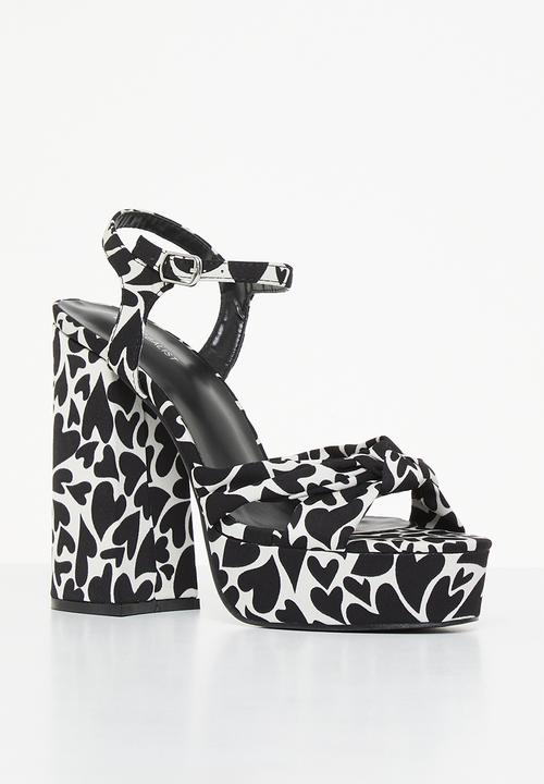 Superbalist - Alondra ankle strap platform heel - black