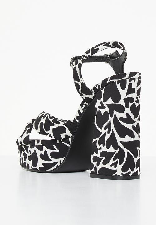 Superbalist - Alondra ankle strap platform heel - black