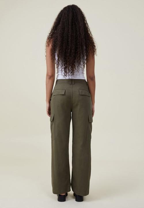 Cotton On - Bobbie cargo pant - soft olive