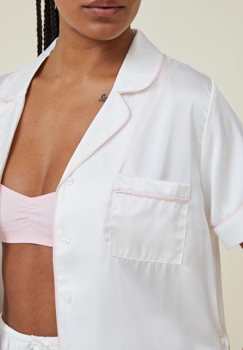 Cotton On - Body satin sleep set - coconut milk