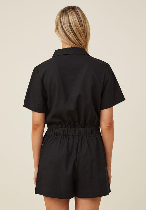 Cotton On - Haven utility playsuit - black