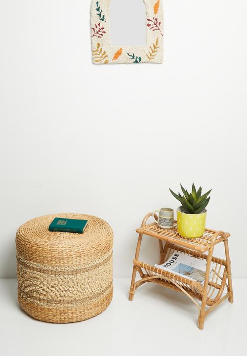 Sixth Floor - Seagrass ottoman - natural