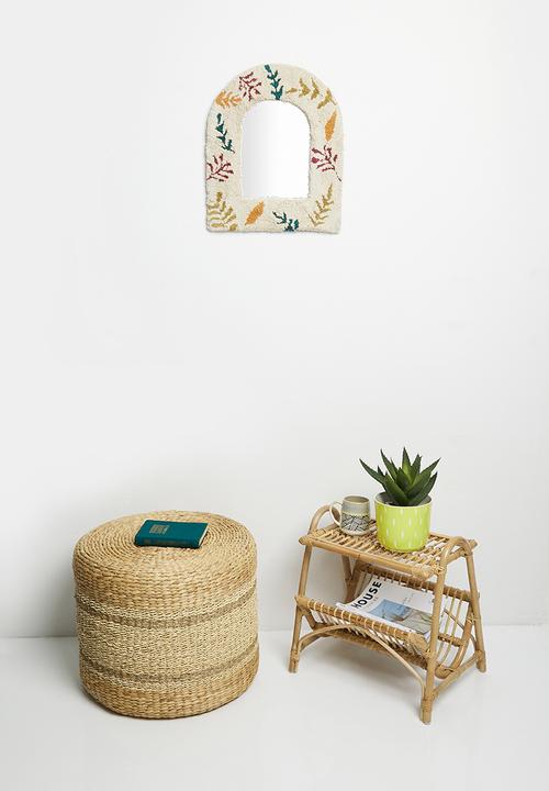 Sixth Floor - Floral tufted mirror - multi