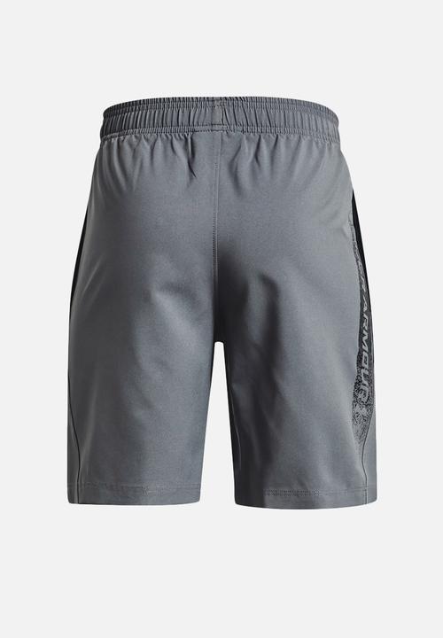 Under Armour - Ua woven graphic shorts - pitch gray & black