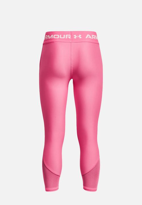 Under Armour - Armour ankle crop - pink punk & white