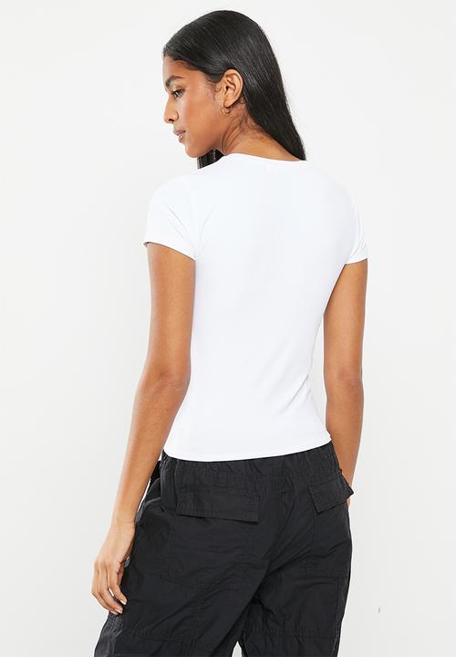 Cotton On - Shay short sleeve top - winter white