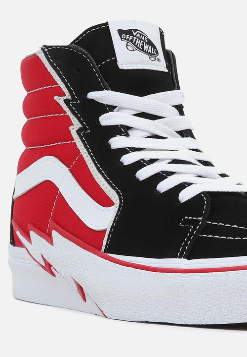 Vans - Sk8-hi bolt - black/red
