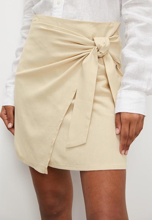 VELVET - Co ord line blend mini sarong - natural