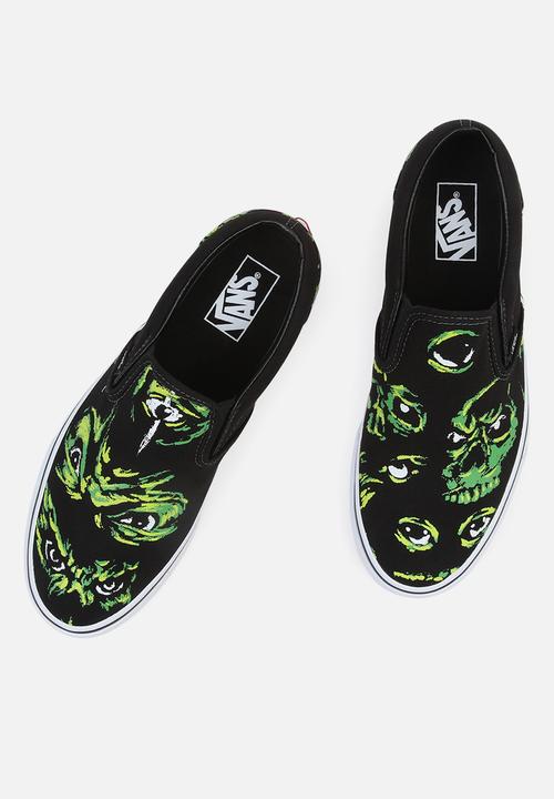 Vans - Classic slip-on -  eyes in the dark black/multi