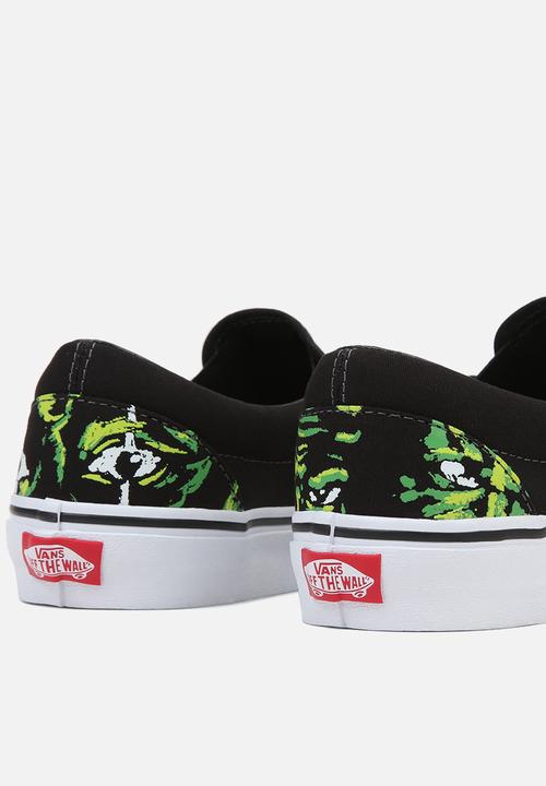 Vans - Classic slip-on -  eyes in the dark black/multi
