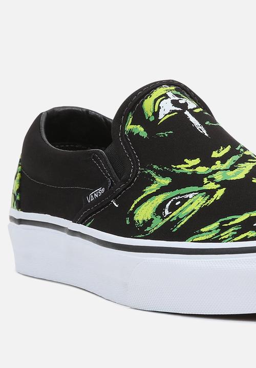 Vans - Classic slip-on -  eyes in the dark black/multi