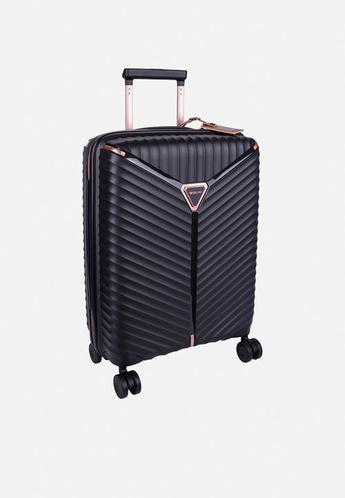 Allure wheel trolley black hardcase Cellini Luggage
