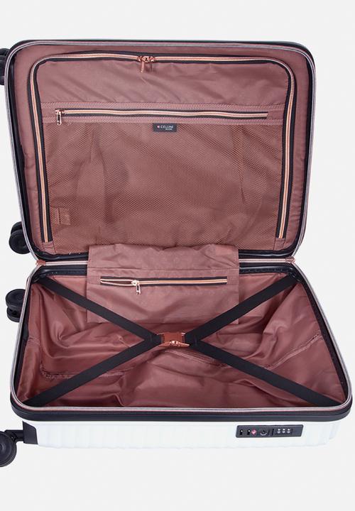 Cellini - Allure 4 wheel trolley - white hardcase
