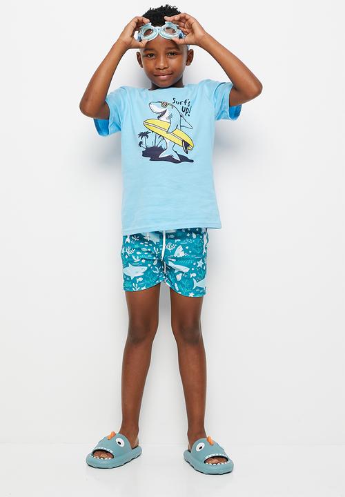 Pop Candy - Boys swim shorts - blue