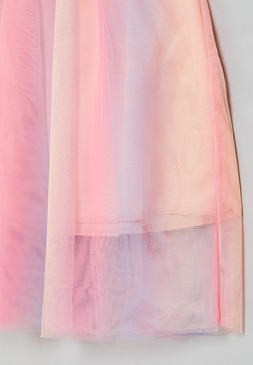 Pop Candy - Butterfly dress - white/pink