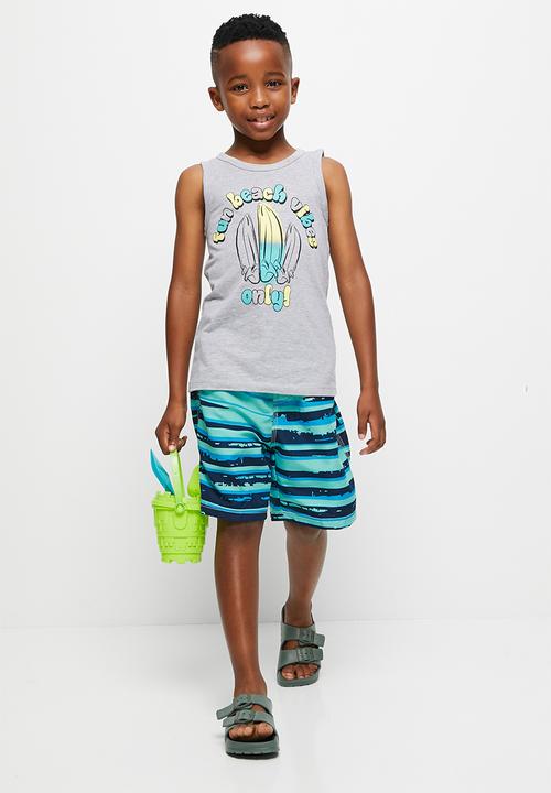 Pop Candy - Boys swim shorts - aqua
