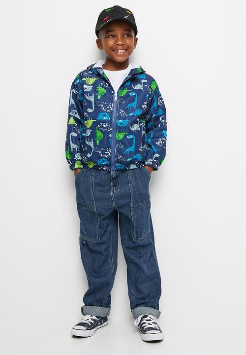 Pop Candy - Dino hooded jacket - navy
