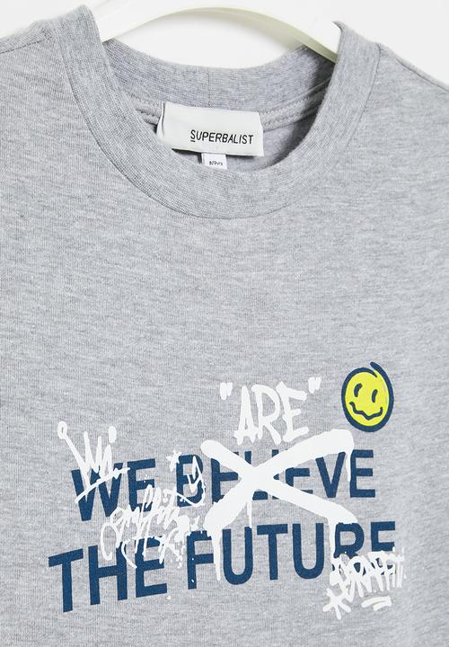 Superbalist - Printed tee - grey