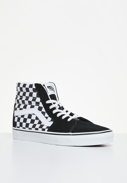 Vans - Sk8-hi - (checkerboard) black & tr white