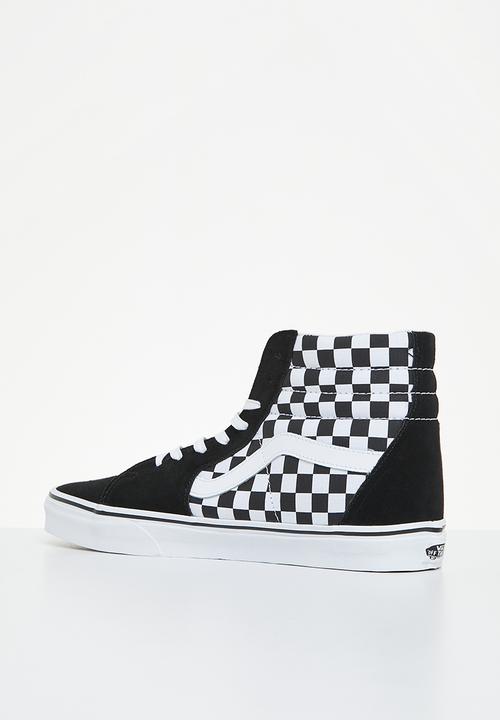 Vans - Sk8-hi - (checkerboard) black & tr white