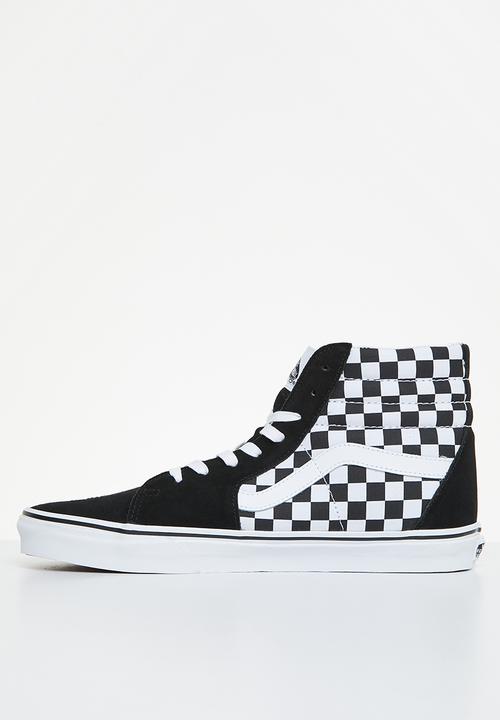 Vans - Sk8-hi - (checkerboard) black & tr white