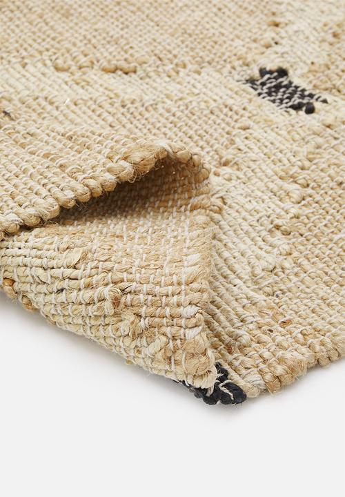 Sixth Floor - Criss cross jute rug - natural