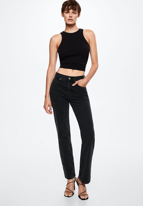 MANGO - Jeans matilda - open grey