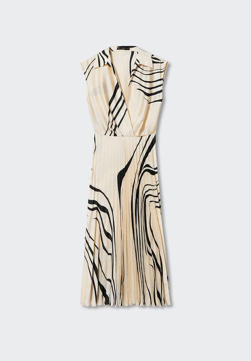 MANGO - Dress marble - natural