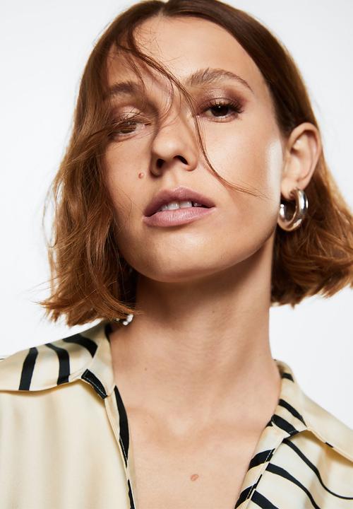 MANGO - Dress marble - natural