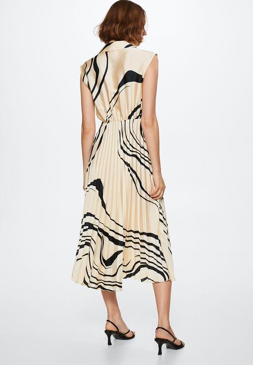 MANGO - Dress marble - natural