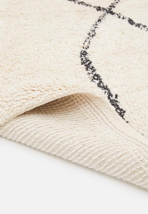 Sixth Floor - Figure tufted rug - black/cream