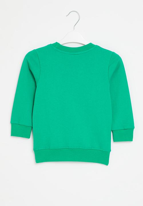 Pop Candy - Boys dino crew sweatshirt - green