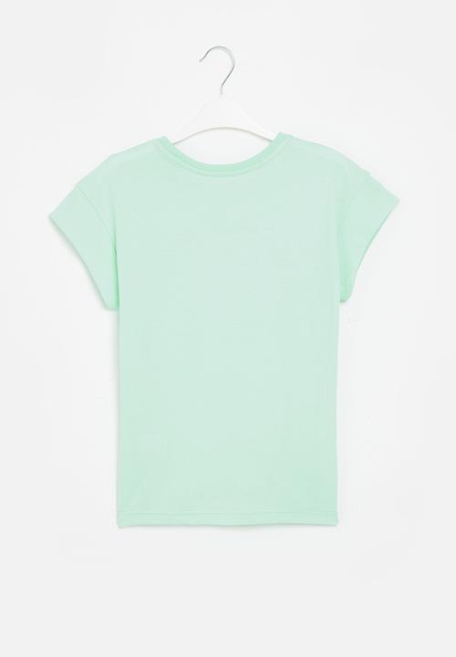 Superbalist - Boxy graphic tee - light aqua