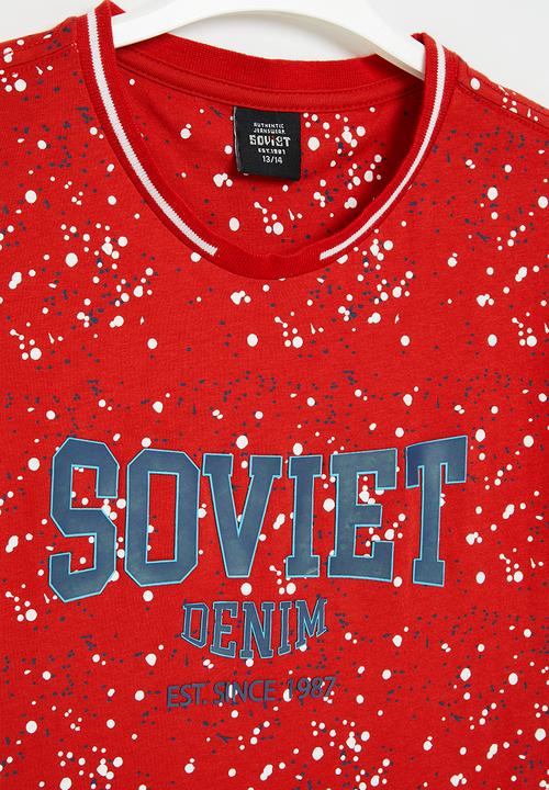 SOVIET - B caysen fashion tee - red