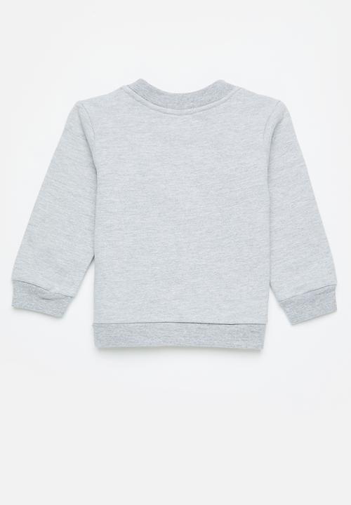 Superbalist - 2 pack plain sweatshirt - black/grey melange