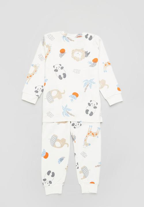 Pop Candy - Boys printed pj set - white