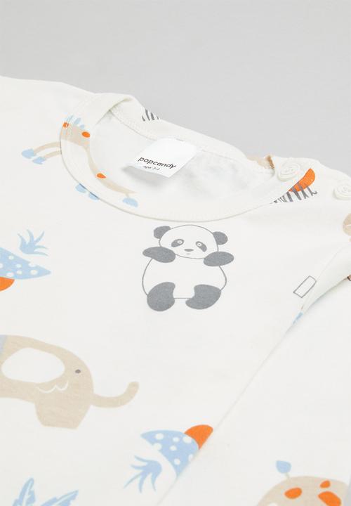 Pop Candy - Boys printed pj set - white
