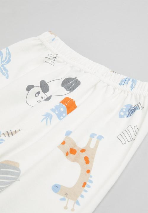 Pop Candy - Boys printed pj set - white