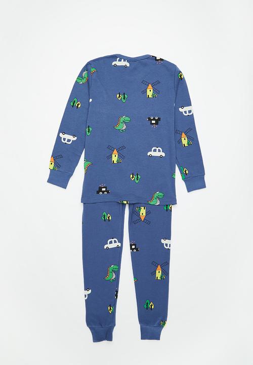 Pop Candy - Boys printed pj set - blue