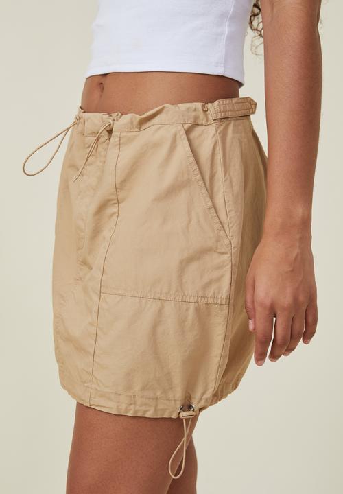 Cotton On - Jordan cargo mini skirt - sand
