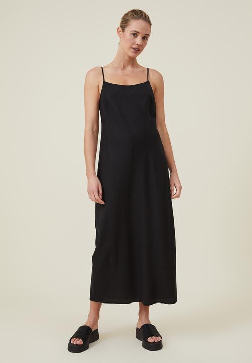 Cotton On - Haven slip midi dress - black