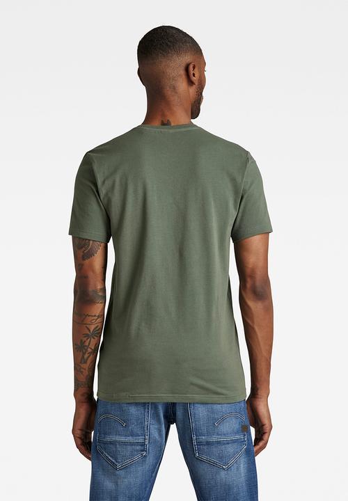 G-STAR - Slim base T-shirt - light hunter