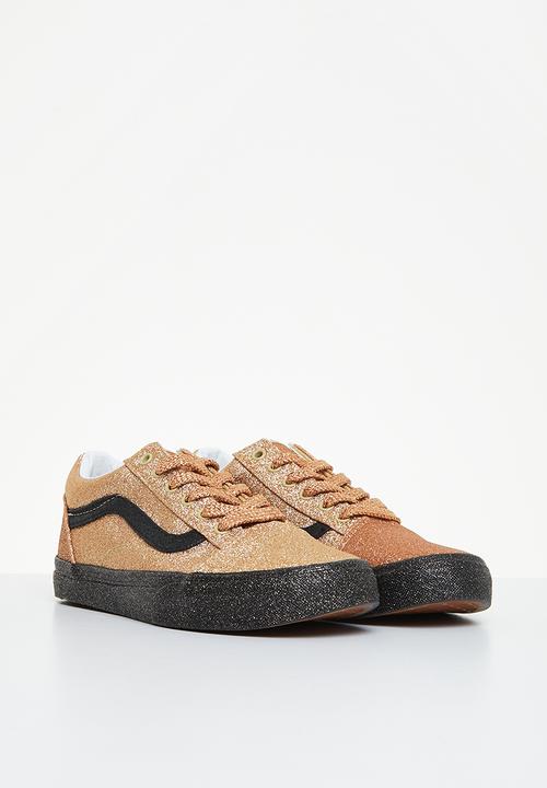 Vans - Jn old skool - party glitter black & gold
