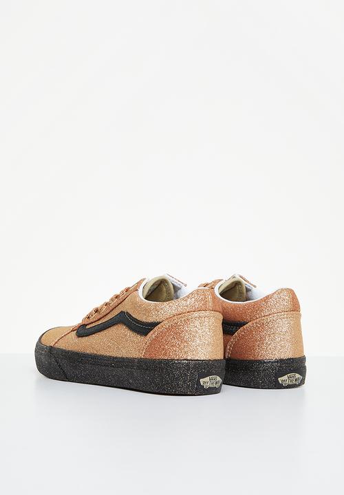 Vans - Jn old skool - party glitter black & gold